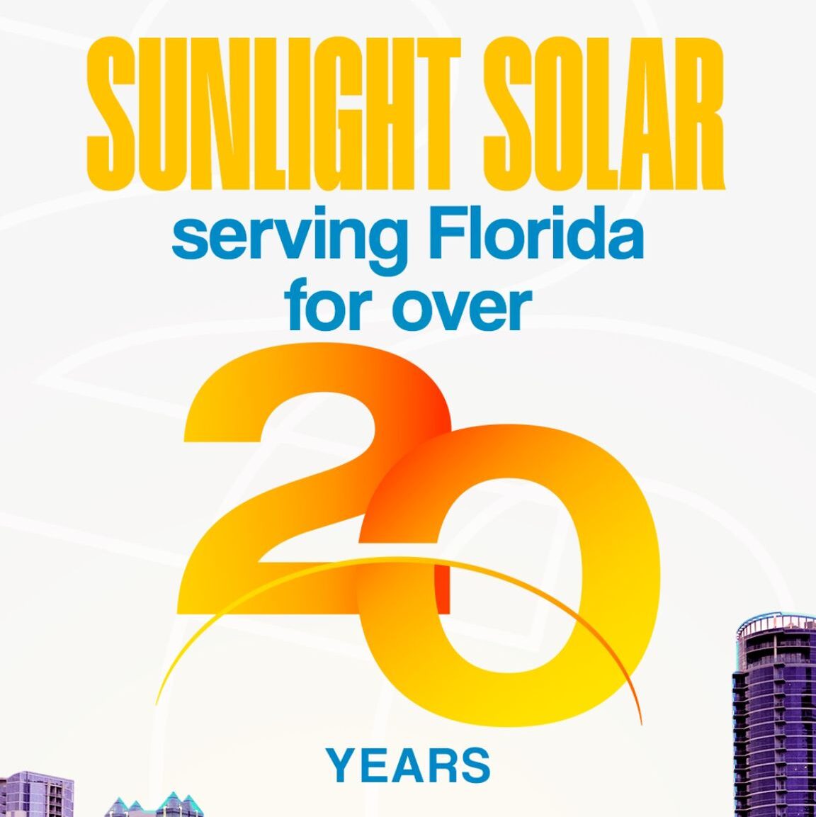 Sunlight Solar serving florida for over 20 years